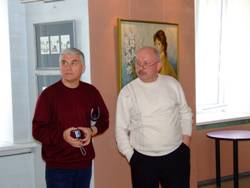 Лауреаты Бьеннале Валерий Цагараев (Владикавказ) и Абдулзагир Мусаев (Махачкала) 